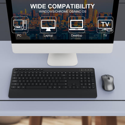 Wireless Ergonomic Keyboard and Mouse Combo