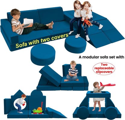 18pcs Modular Kids Play Couch Set