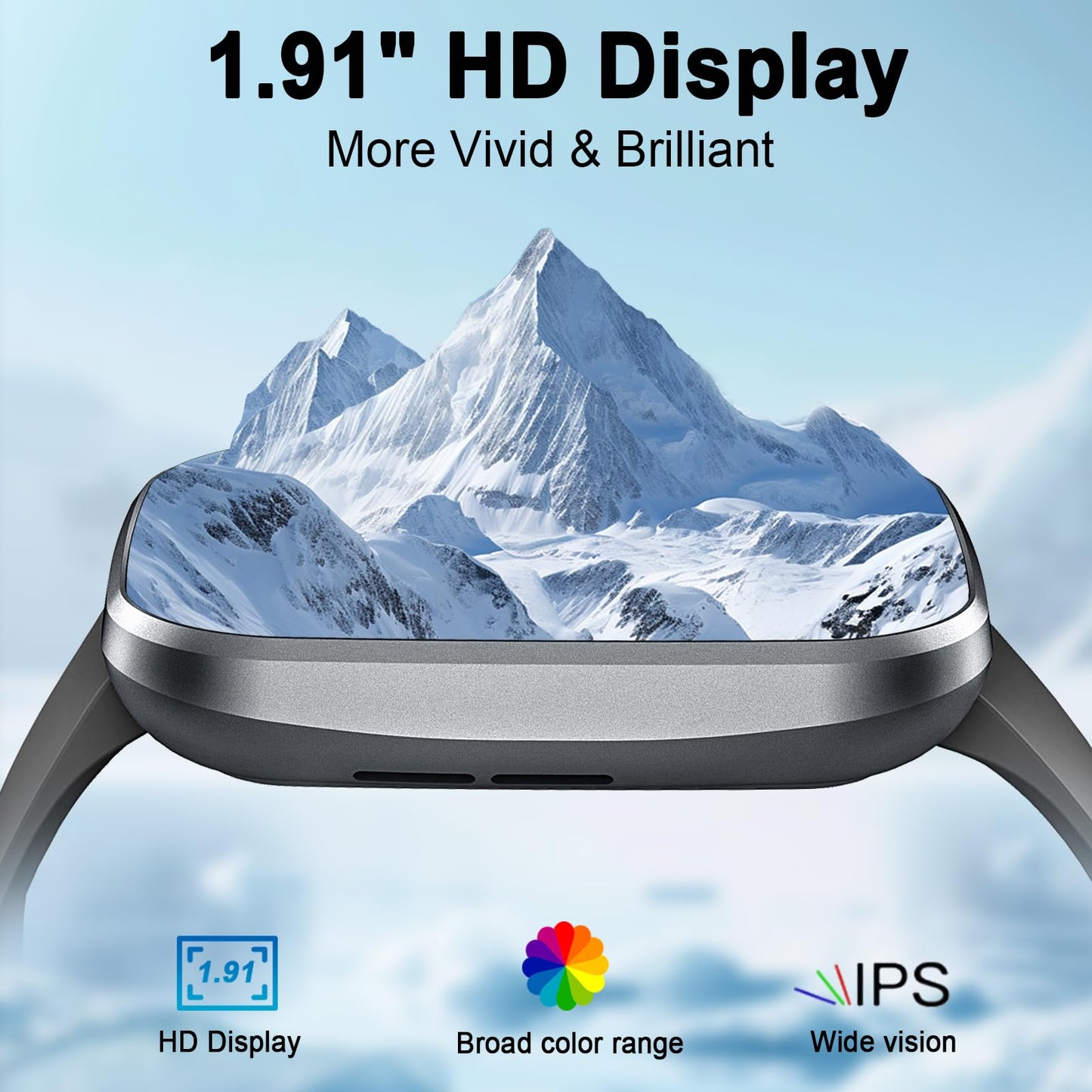 Smart Watch with Fitness Tracking & Call Support
