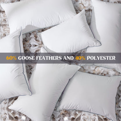 puredown Goose Down Medium Firm Pillows 2-Pack