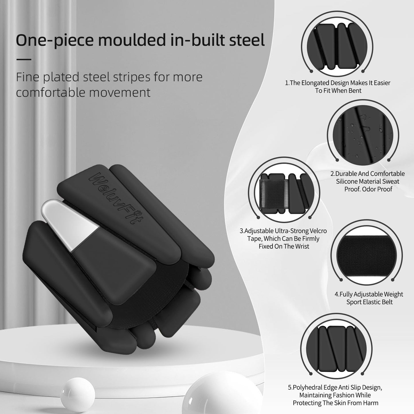 2 Pack Adjustable Wrist & Ankle Weights