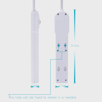 KMC 6-Outlet Surge Protector Power Strip 2-Pack