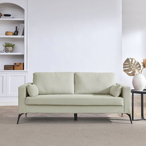 ERYE 3 Pieces Living Room Sofa Sets Include Armchair,Loveseat and 3Seaters Couch,Corduroy Upholstered Tufted Sofa&Couch with 4 Pillows and Metal Legs for Home Office Apartment