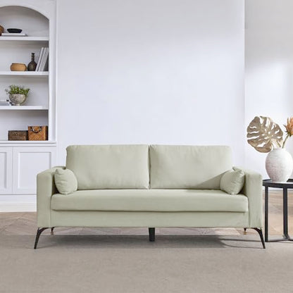 ERYE 3 Pieces Living Room Sofa Sets Include Armchair,Loveseat and 3Seaters Couch,Corduroy Upholstered Tufted Sofa&Couch with 4 Pillows and Metal Legs for Home Office Apartment