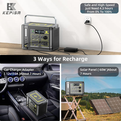 Portable Power Station Solar Generator for Camping