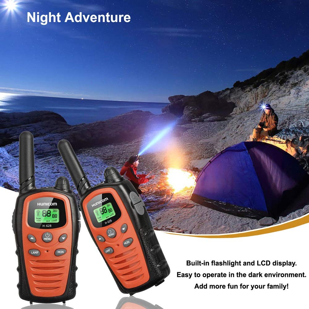 HUNICOM Business Walkie Talkies with Earphone Jack, Long Distance Business Two Way Radio for Adults, Clear Sound Walky Talky Durable Commercial Wakie Talkies for Men Women Outdoor Adventures