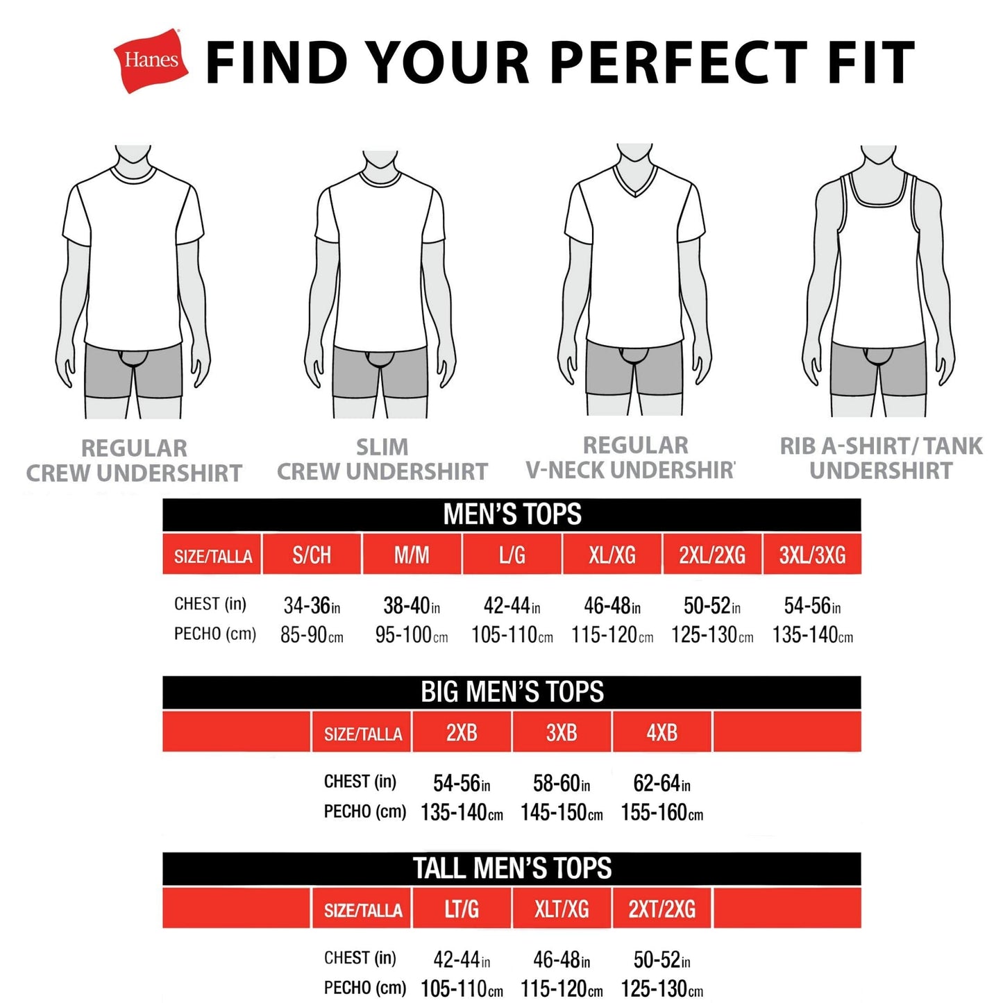 Hanes Moisture-Wicking Cotton Crew Neck Undershirts