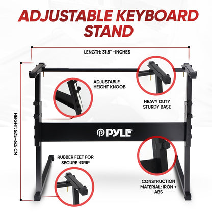 Pyle 61-Key Electric Keyboard with Accessories