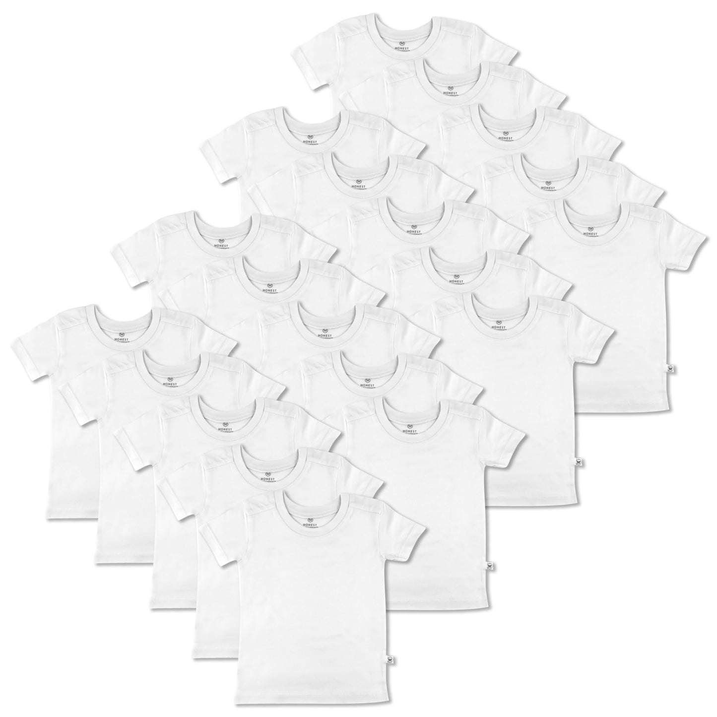 20 Pack HonestBaby Organic Cotton T-Shirts