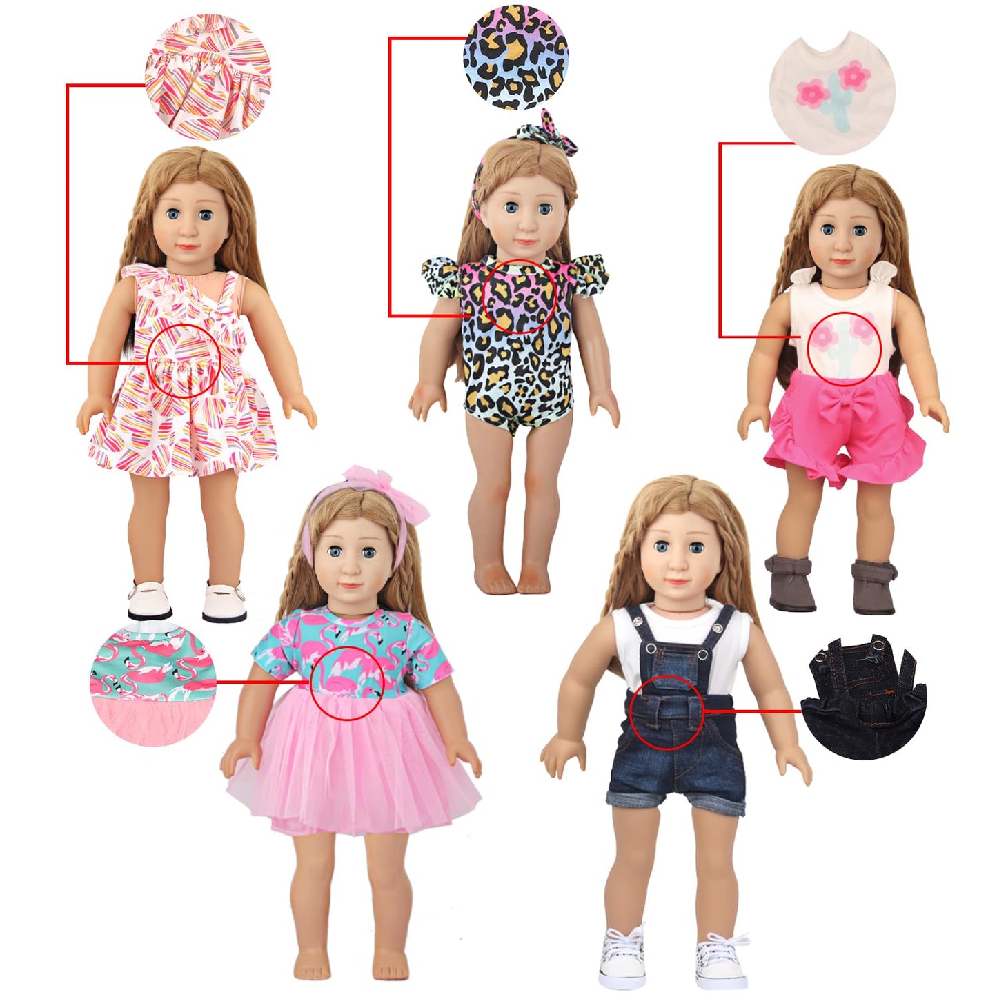 18 Inch Doll Clothes Set for Kids