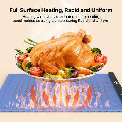 Electric Warming Tray with 3 Temperature Settings