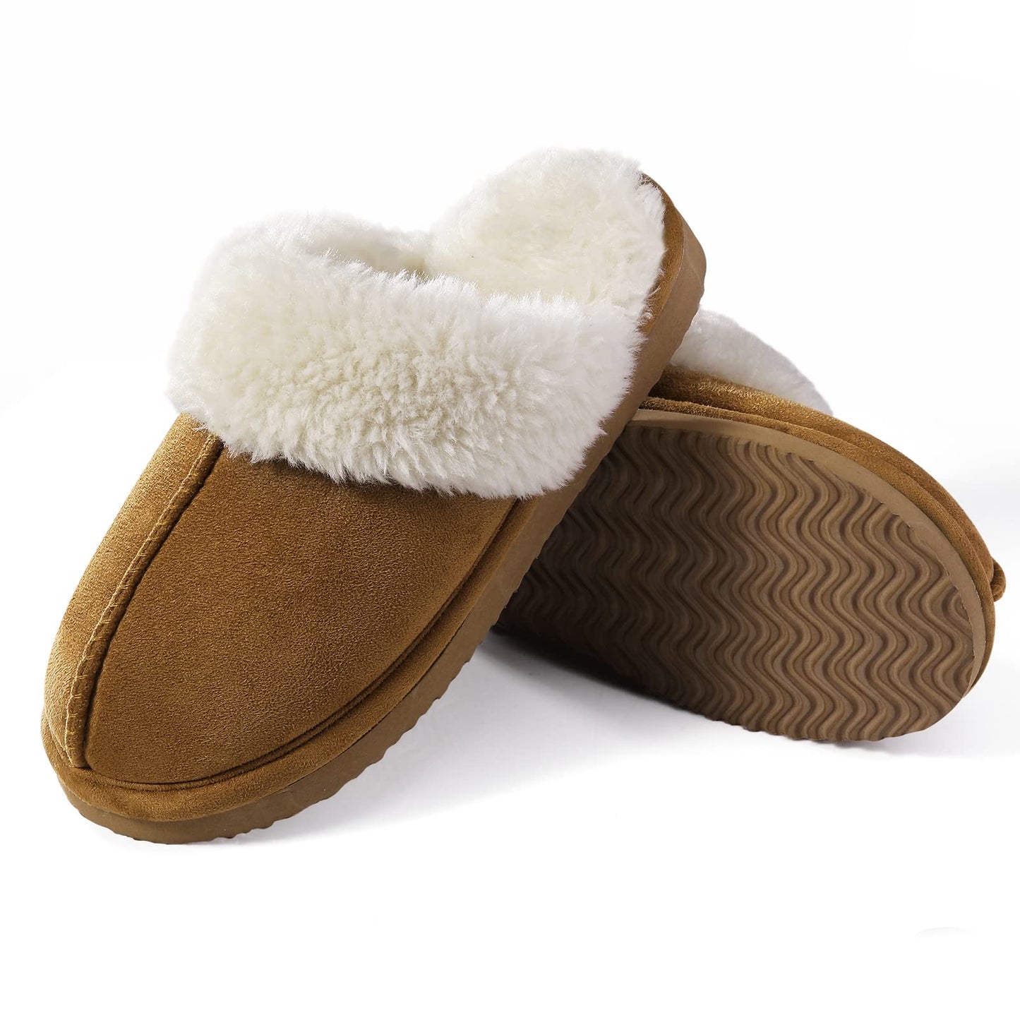 Litfun Fuzzy Memory Foam Slippers for Women