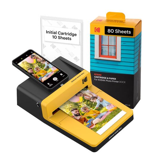 90 Sheets KODAK Instant Photo Printer Bundle