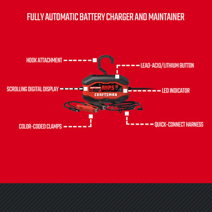 3 Amp CRAFTSMAN Battery Charger and Maintainer