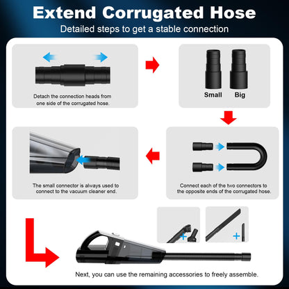 Portable Car Vacuum Cleaner with 7000PA Suction