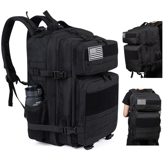 GreenLovesPet Tactical Backpack for Men and Women, 45L Large Capacity Military Backpack, Molle Backpack used for Outdoor Hiking, Fitness, Camping, Daily Work, Hunting