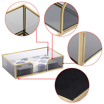 Glass Napkin Towel Holder