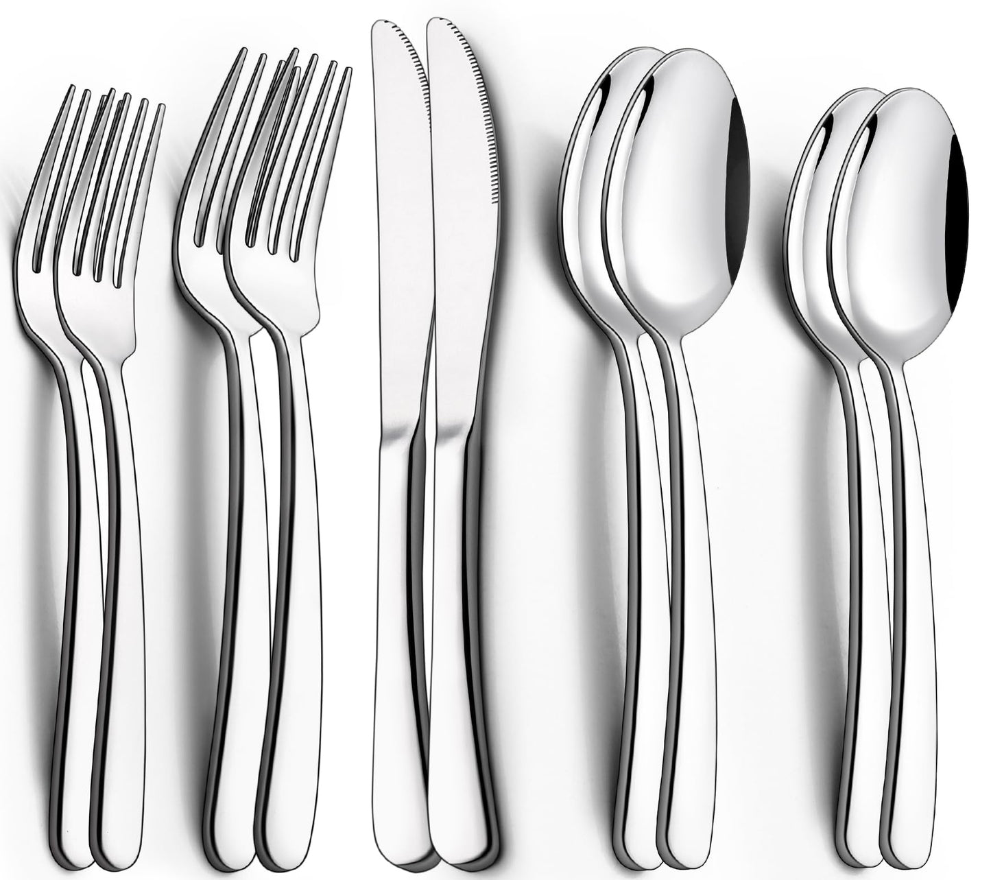 40-Piece Stainless Steel Flatware Set for 8