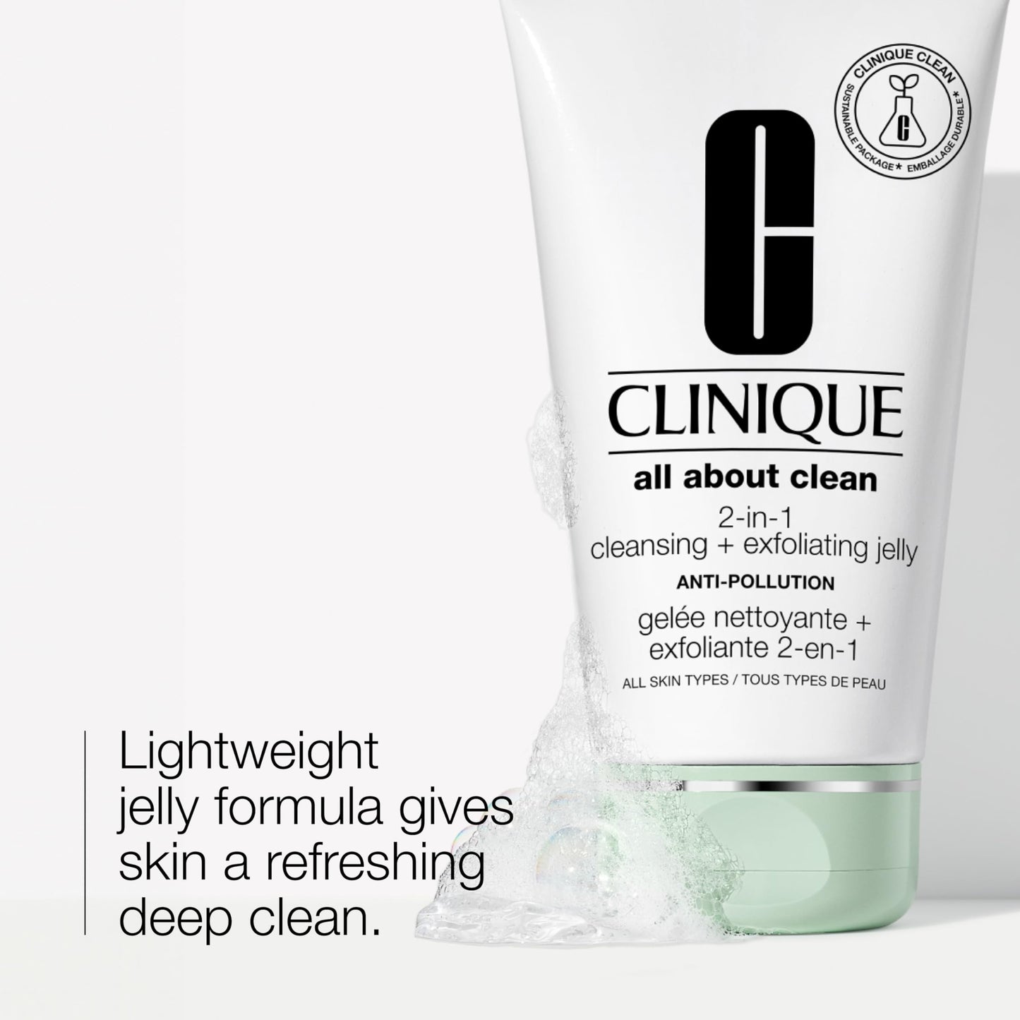 Clinique 2-in-1 Cleansing Exfoliating Jelly 5 Fl Oz