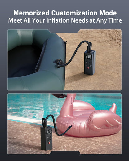 Portable Tire Inflator with Digital Pressure Gauge