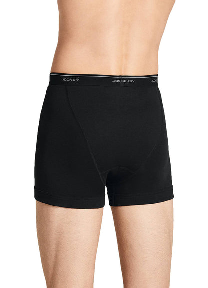 Jockey Men's 5" Boxer Briefs - 3 Pack, Black