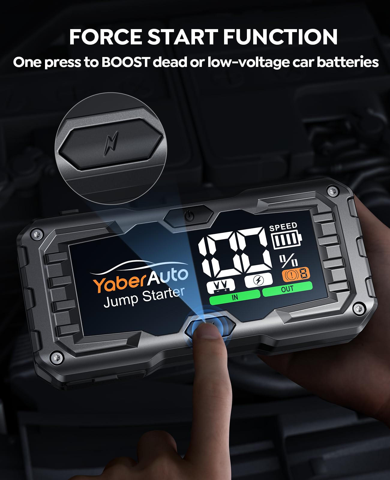 YaberAuto 4000A Portable Car Jump Starter