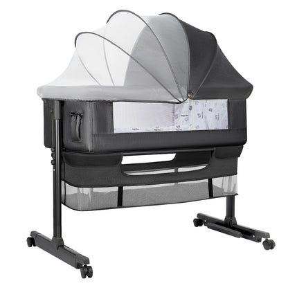 Portable Baby Bassinet Bedside Sleeper - Dark Gray