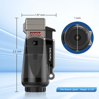 Quad Flame Butane Torch Lighter for Camping