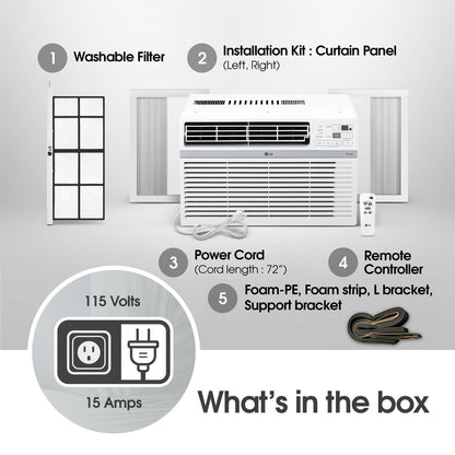 12000 BTU LG Window Air Conditioner with Remote