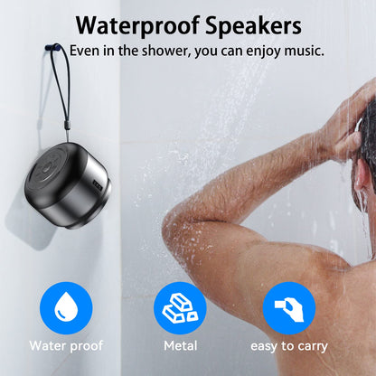 Portable Waterproof Bluetooth Shower Speaker - 15 Hours Playtime