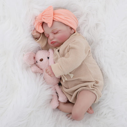 Reborn Baby Doll with Feeding Toy Kit