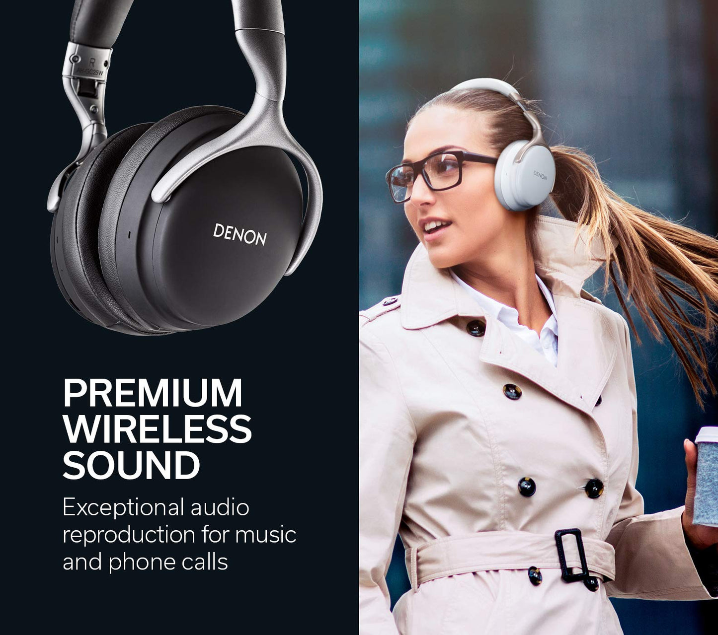 Denon Wireless Headphones with Hi-Res Audio