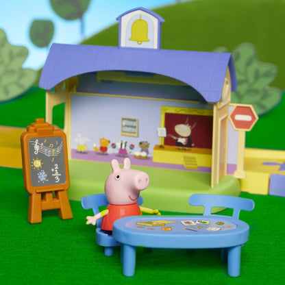 Peppa Pig All Around Peppa’s Town Playset with Car Track, Preschool Toys, Toys for 3 Year Old Girls and Boys and Up