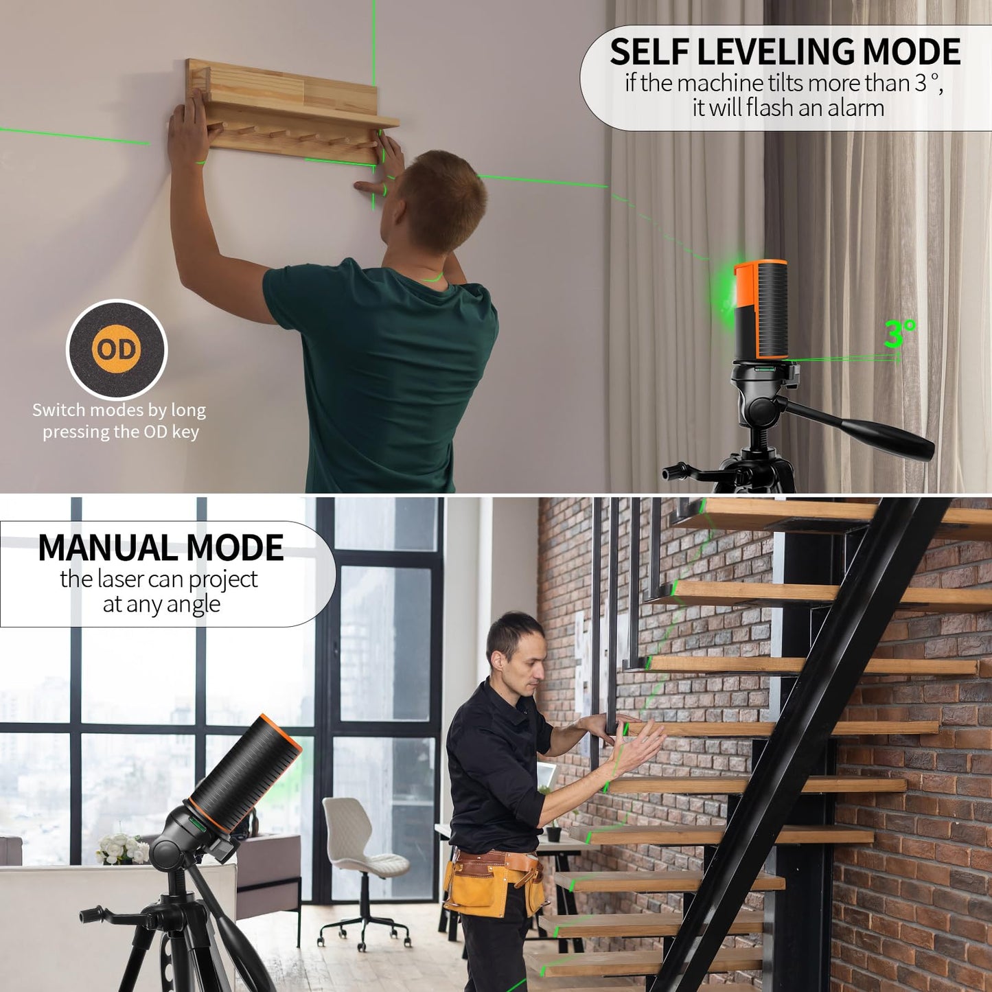 Green Cross100Ft Self-Leveling Lazer Level