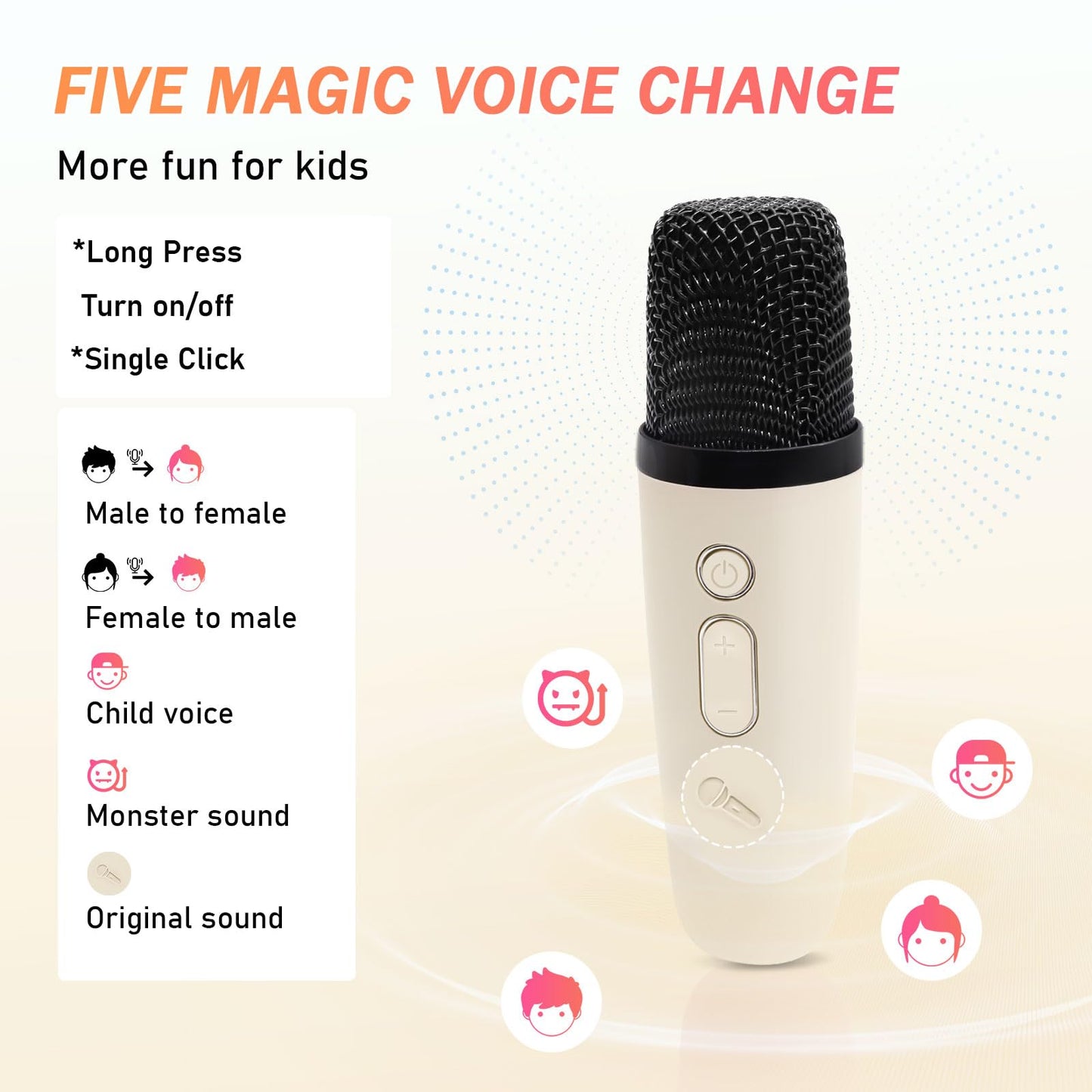 Kids Karaoke Machine with Microphone for Girls