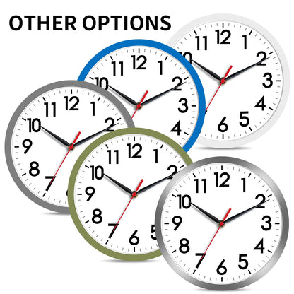 AKCISOT Silent 8-Inch Wall Clock for Home