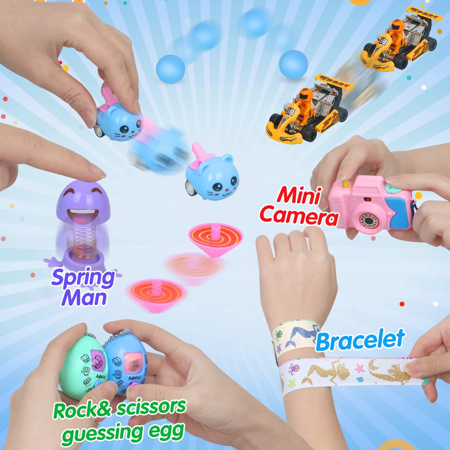 Erotodo 607 Pcs Party Favors for Kids, Fidget Toys Pack, Party Toys Assortment, Treasure Box Prizes, Goodie Bag Stuffers for Kids, Carnival Prizes, Autism Sensory Toys, Stocking Stuffers