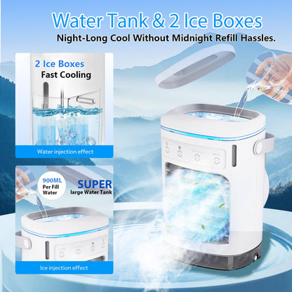 Portable Air Conditioner with 3 Speeds & Timer