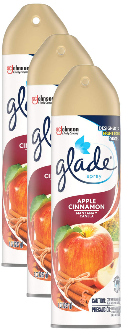 Glade Apple Cinnamon Room Spray, 8 Oz (3-Pack)