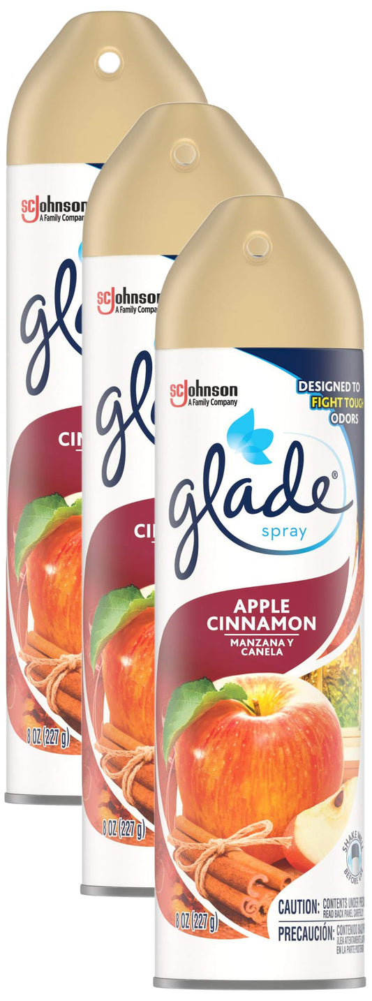 Glade Apple Cinnamon Room Spray, 8 Oz (3-Pack)