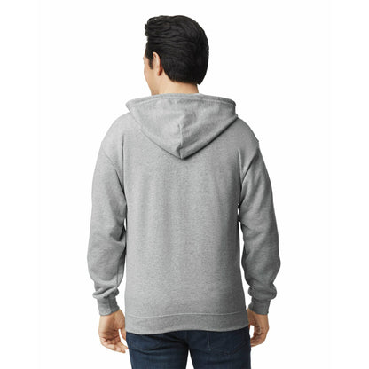 Gildan Adult Fleece Zip Hoodie Sweatshirt, Style G18600, Multipack, Sport Grey (1-pack), Medium