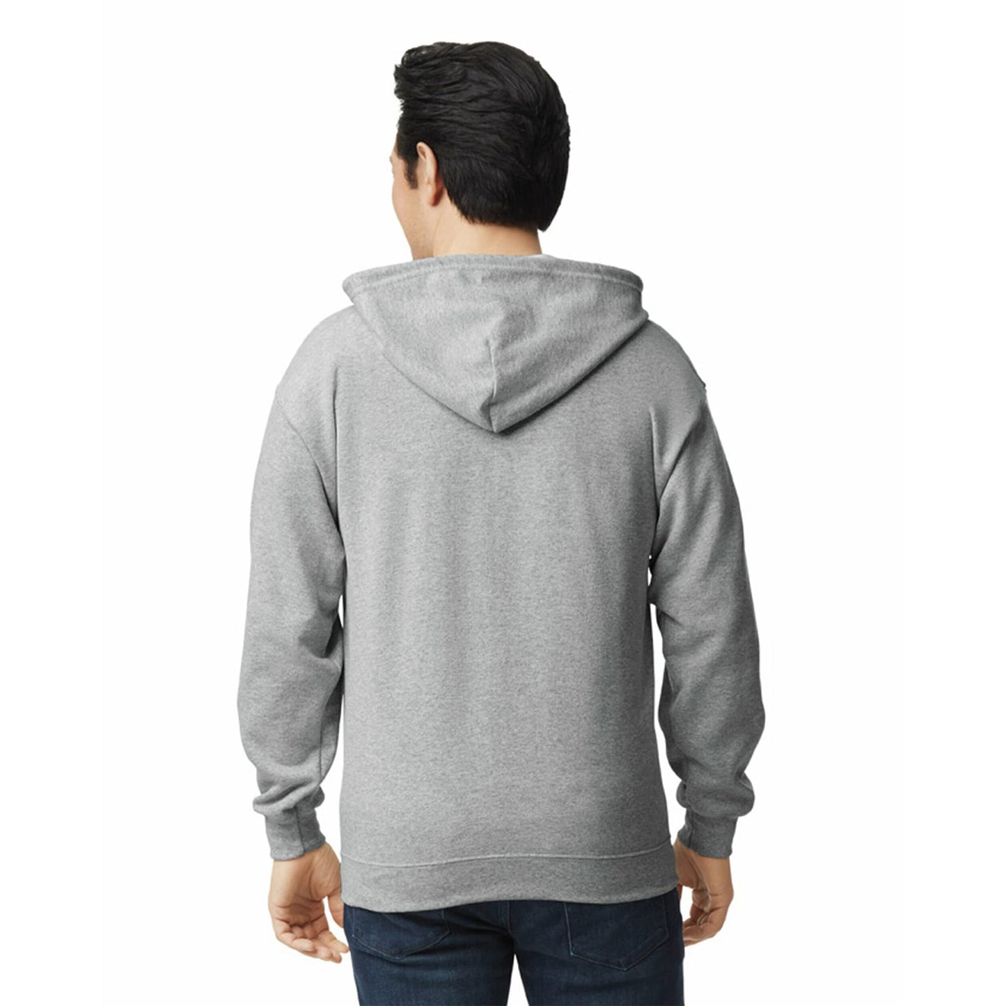 Gildan Adult Fleece Zip Hoodie Sweatshirt, Style G18600, Multipack, Sport Grey (1-pack), Small