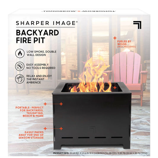 20" Portable Fire Pit for Tailgating & Patio