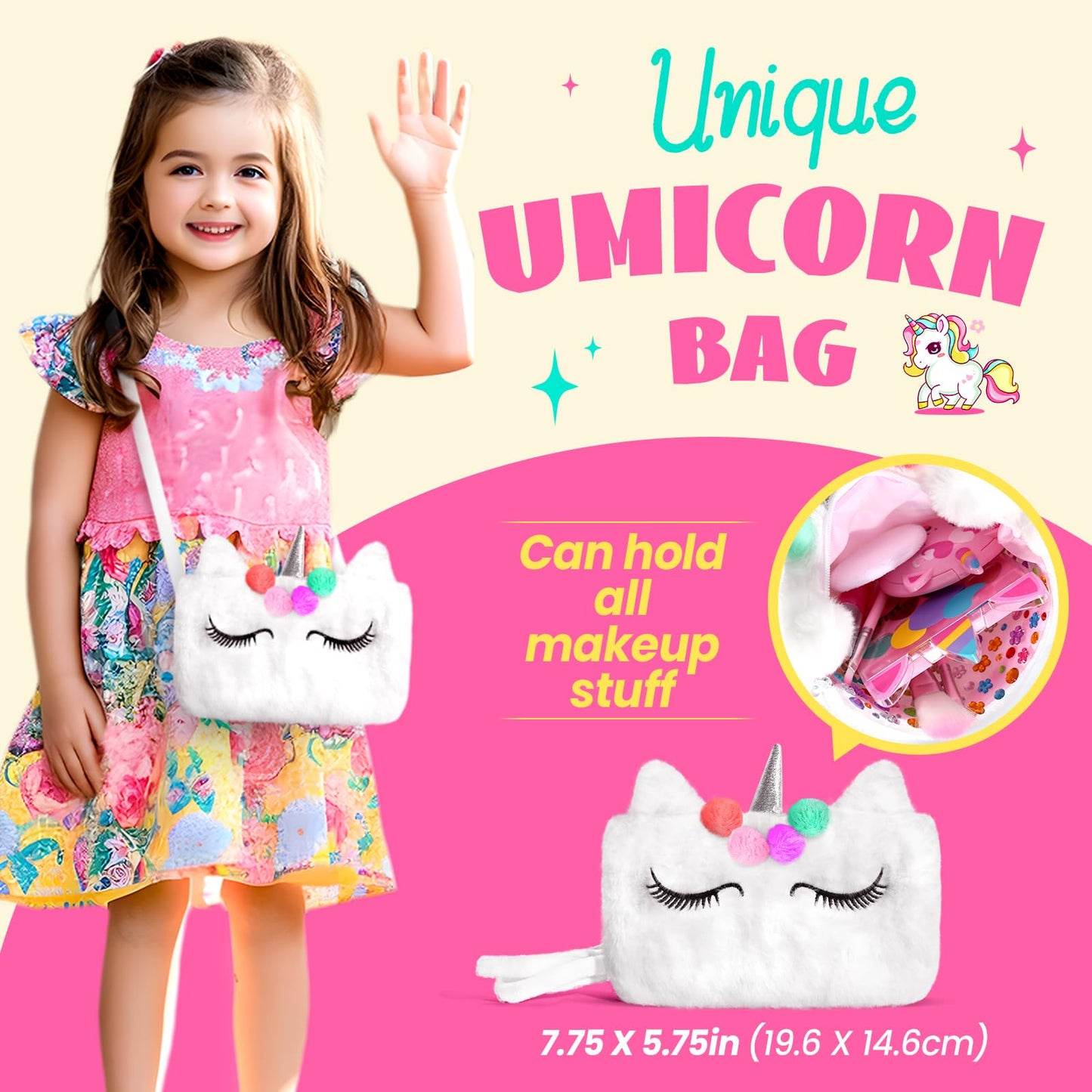 Kids Washable Makeup Kit with Coin Purse