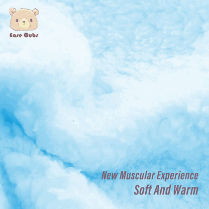 2 Pack Ultra Warm Sherpa Plush Baby Sleeping Swaddle Wrap - Newborn Essentials Must Haves for 0-6 Months - Baby Shower Registry Search Gifts for Boys Girls - Baby Stuff (Aquamarine and White)