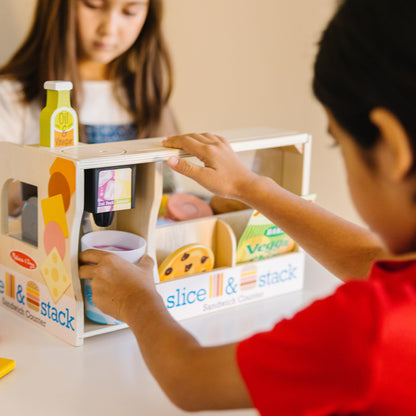Melissa & Doug Wooden Sandwich Counter Play Set