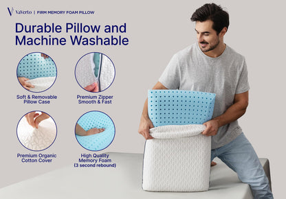 Vaverto Cooling Gel Memory Foam Bed Pillow