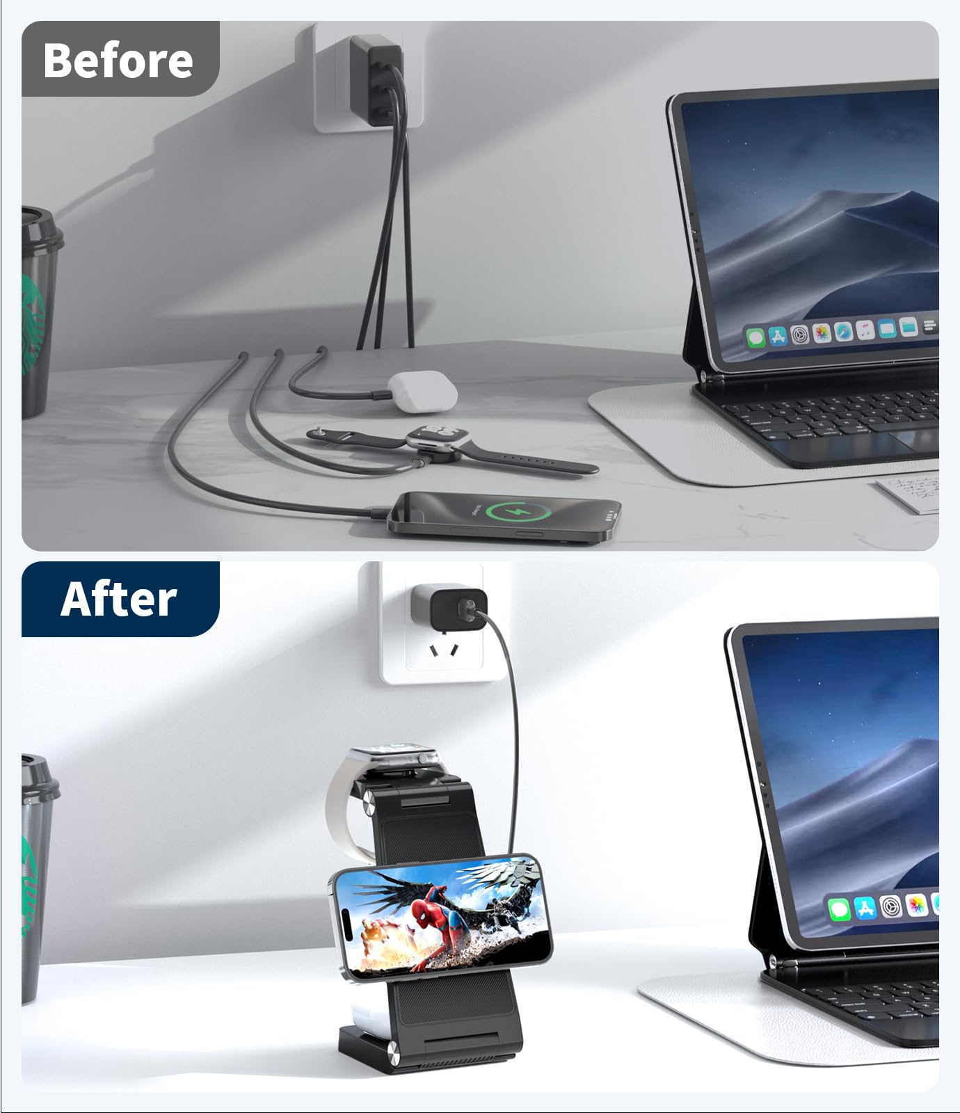3 in 1 Mag-Safe Charging Station for iPhone