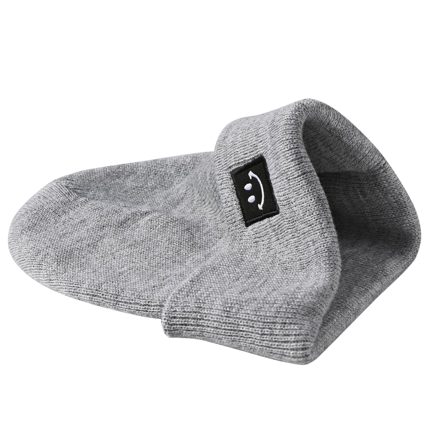 Baby Beanie Knit Ski Hat,Toddler Winter Beanies,Warm Knit Hat for Girls Boys Children 6-36 Months Gray