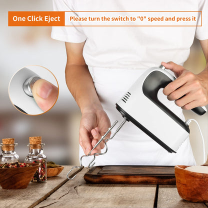 Yomelo 9-Speed Electric Hand Mixer with Accessories
